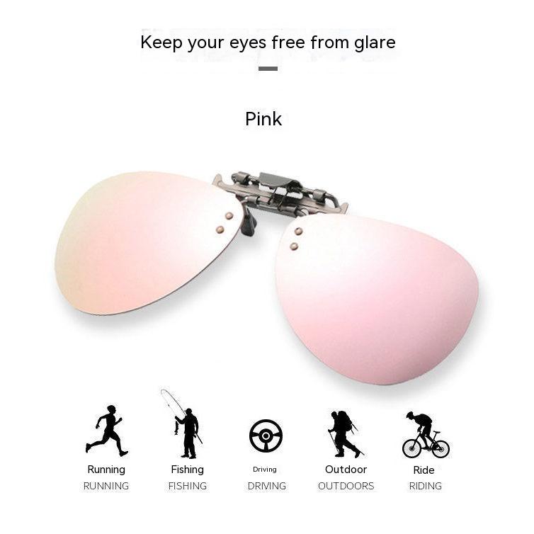 Men's Fashion Clip-on Type UV Protection Sunglasses