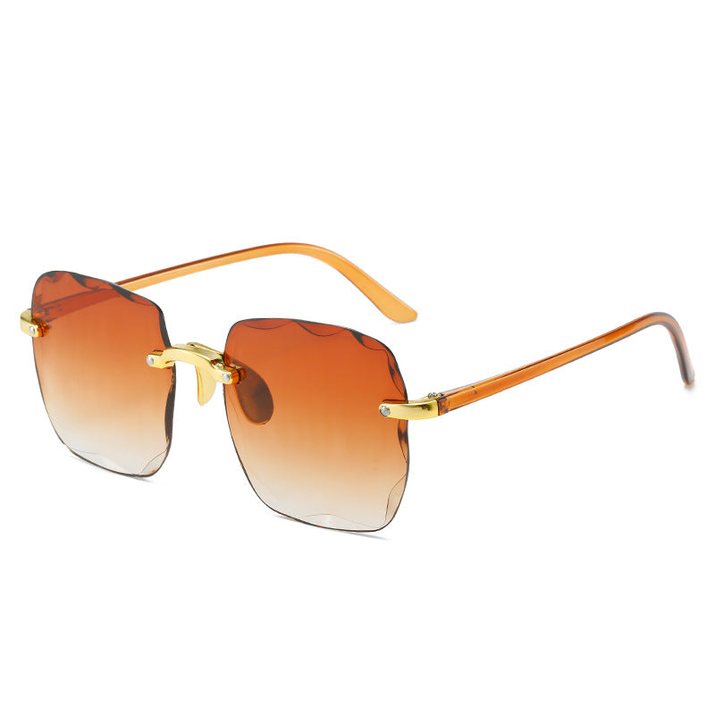 Women's Frameless Cut Edge UV Protection Sunglasses