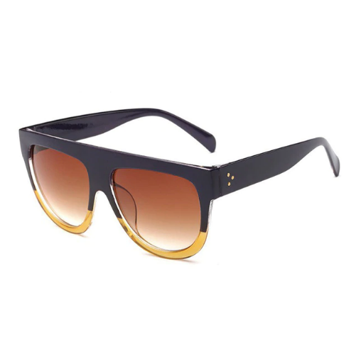 Big box sunglasses fashion Europe and America sunglasses trend ladies round face rivet cat eye glasses