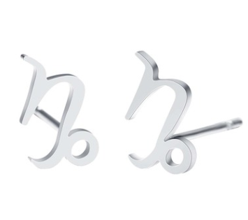 women's lovely earrings elegant star zodiac sign Fish Charm stainless steel large jewelry simple Earring Gift