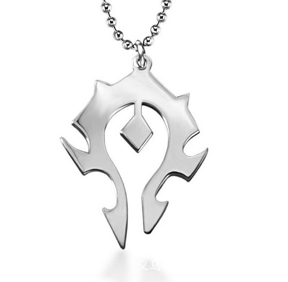 World Of Horde Titanium Steel Necklace