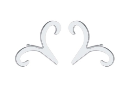 women's lovely earrings elegant star zodiac sign Fish Charm stainless steel large jewelry simple Earring Gift