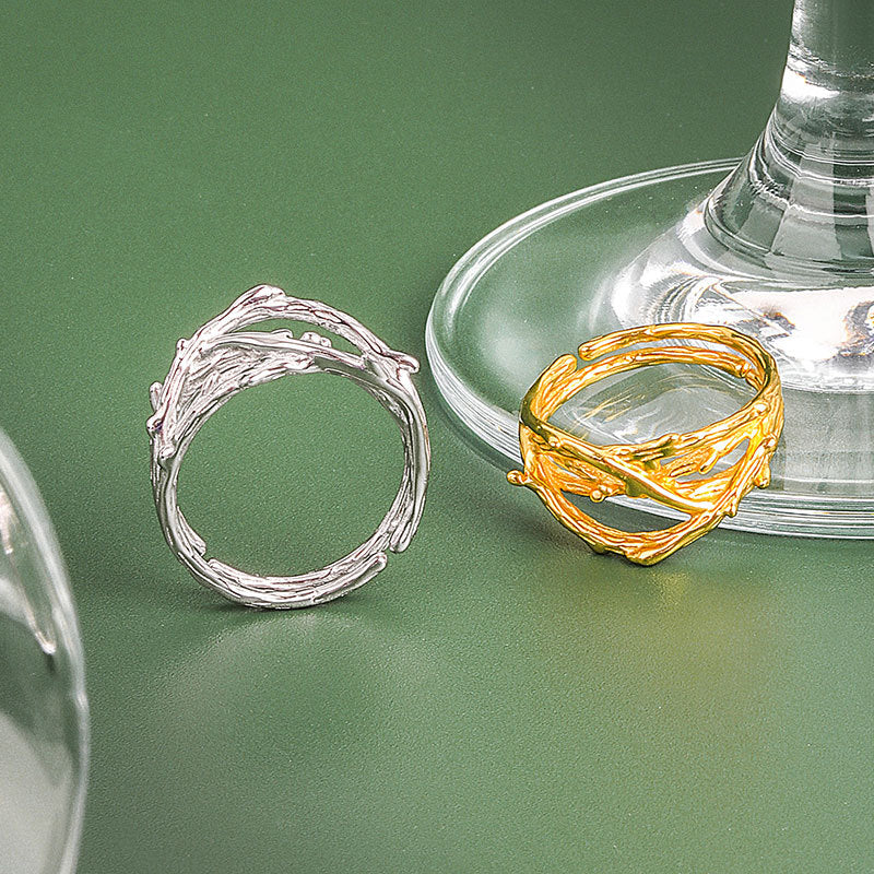 Extremely Simple Design Ring INS Niche Irregularities