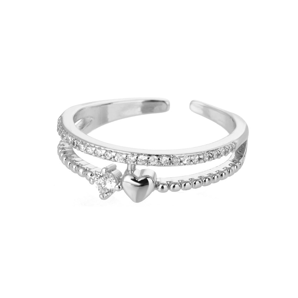 Opening Adjustable Ring Female Index Finger