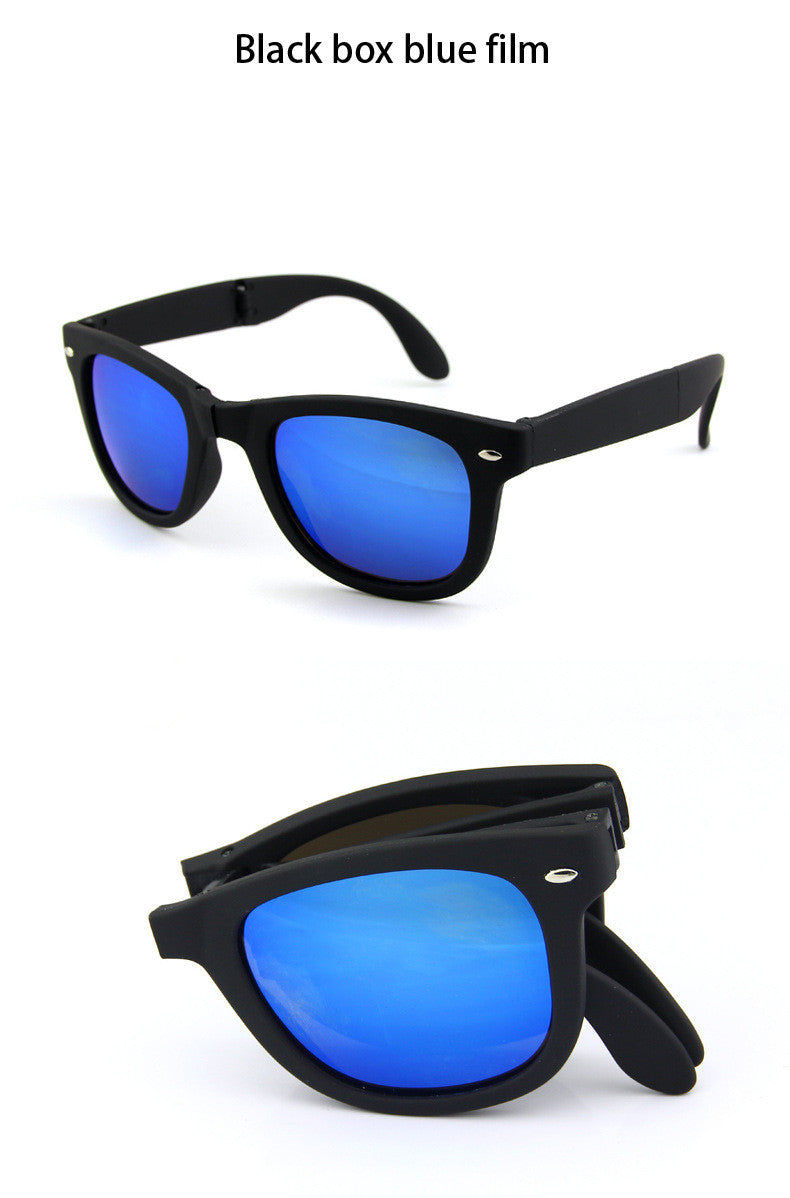Men Shopping Travel Colorful UV400 Folding Sunglasses