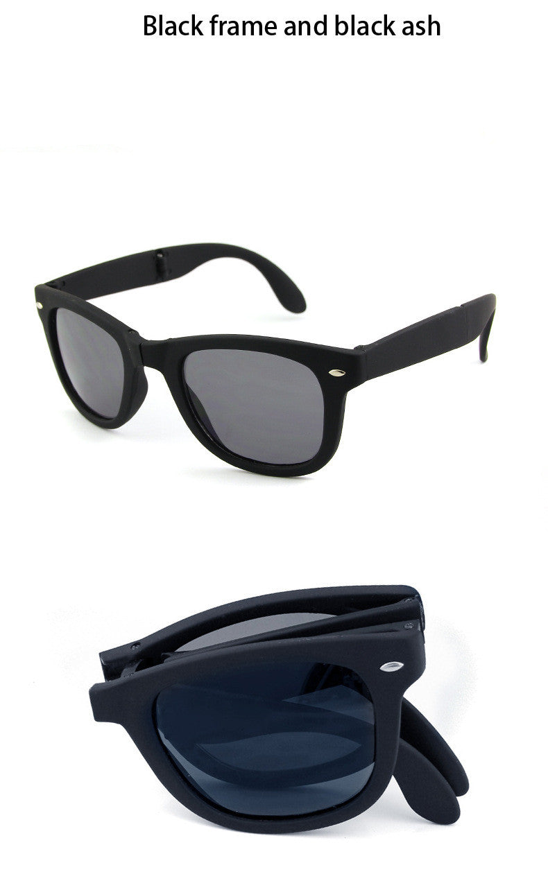 Men Shopping Travel Colorful UV400 Folding Sunglasses