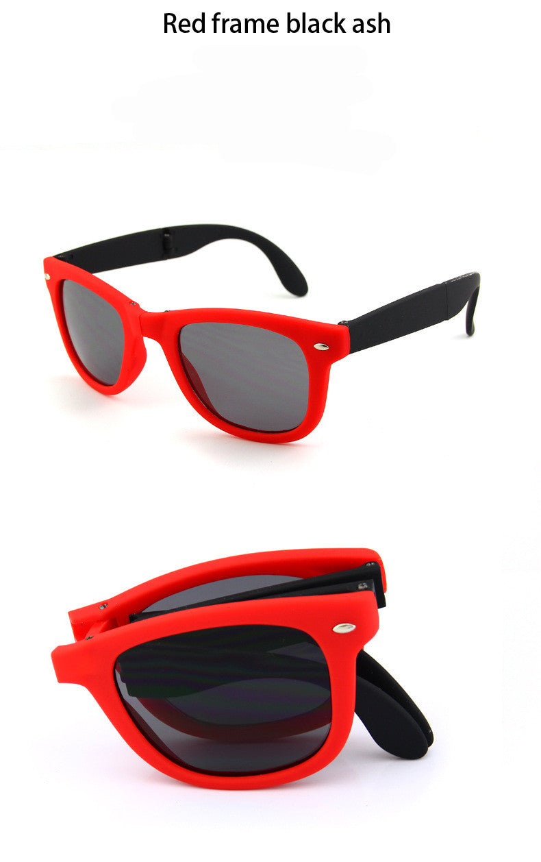 Men Shopping Travel Colorful UV400 Folding Sunglasses