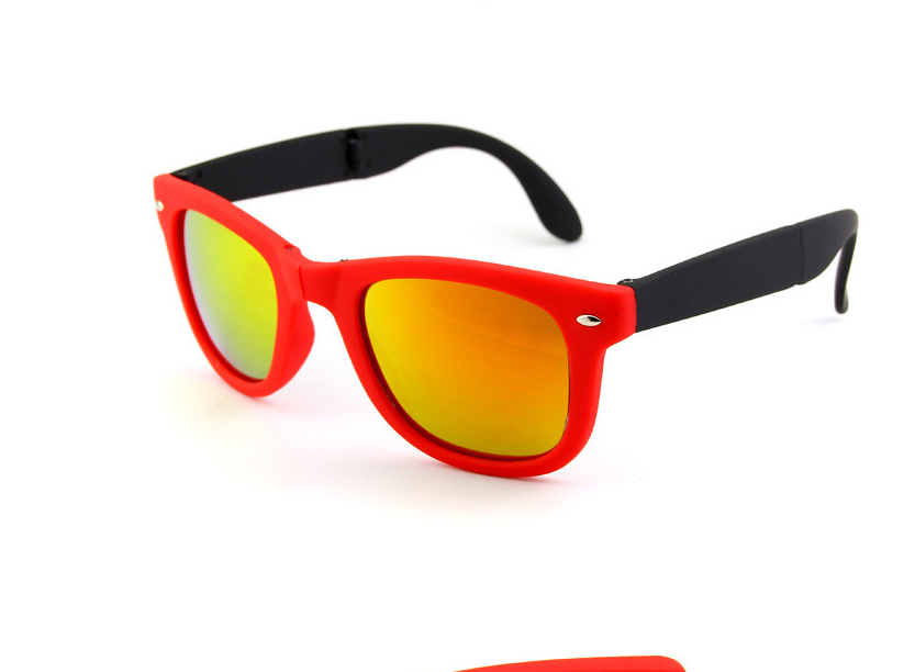 Men Shopping Travel Colorful UV400 Folding Sunglasses