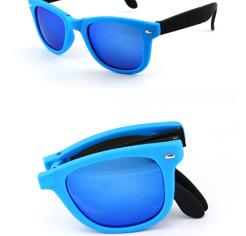 Men Shopping Travel Colorful UV400 Folding Sunglasses