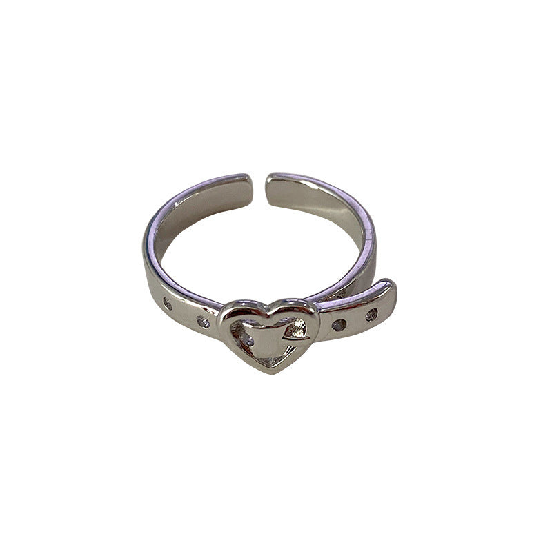 Love belt buckle ring