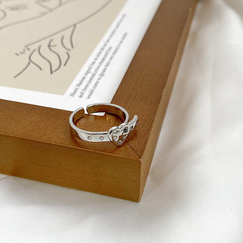 Love belt buckle ring