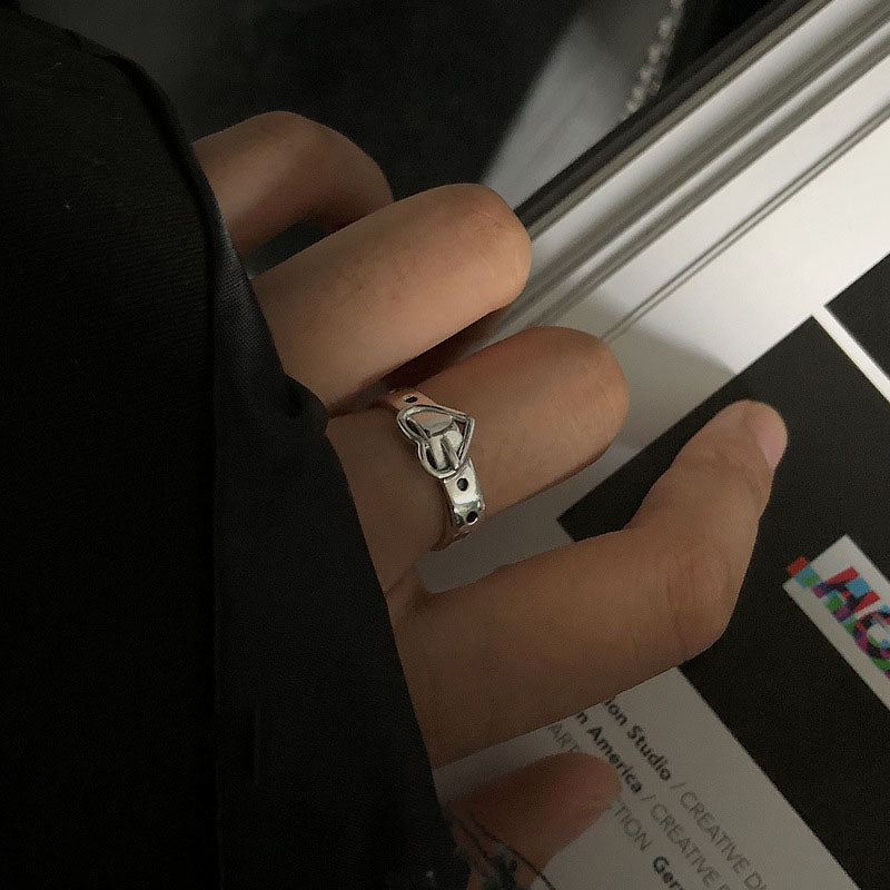 Love belt buckle ring