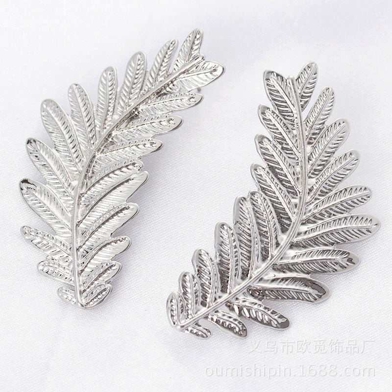 New Fashion Earrings, Foreign Trade Alloy Leaf Earrings