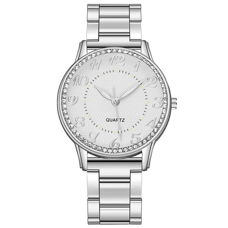 Diamond-Studded Luminous Watch