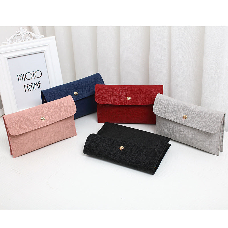 Fashion Double Layer Mini Lychee Pattern Small Square Bag