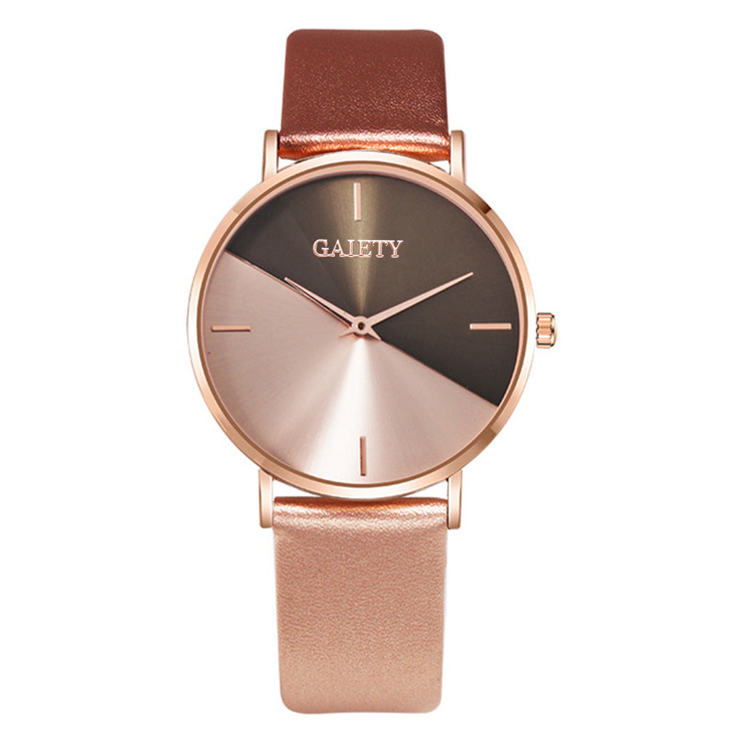 Two-color Splicing Ladies Watch