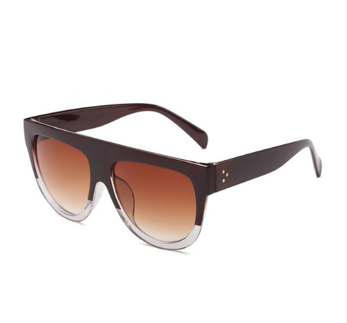 Big box sunglasses fashion Europe and America sunglasses trend ladies round face rivet cat eye glasses