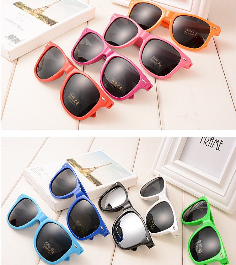 Retro Star Rice Nail Candy Colored Sunglasses