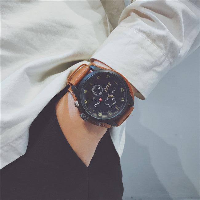 Trendy Korean Style Personality Sports Watch Men