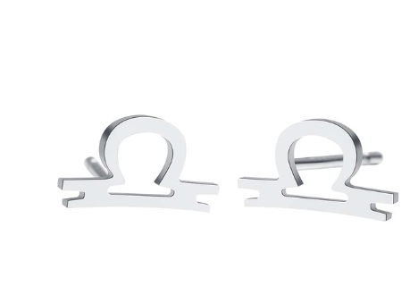 women's lovely earrings elegant star zodiac sign Fish Charm stainless steel large jewelry simple Earring Gift