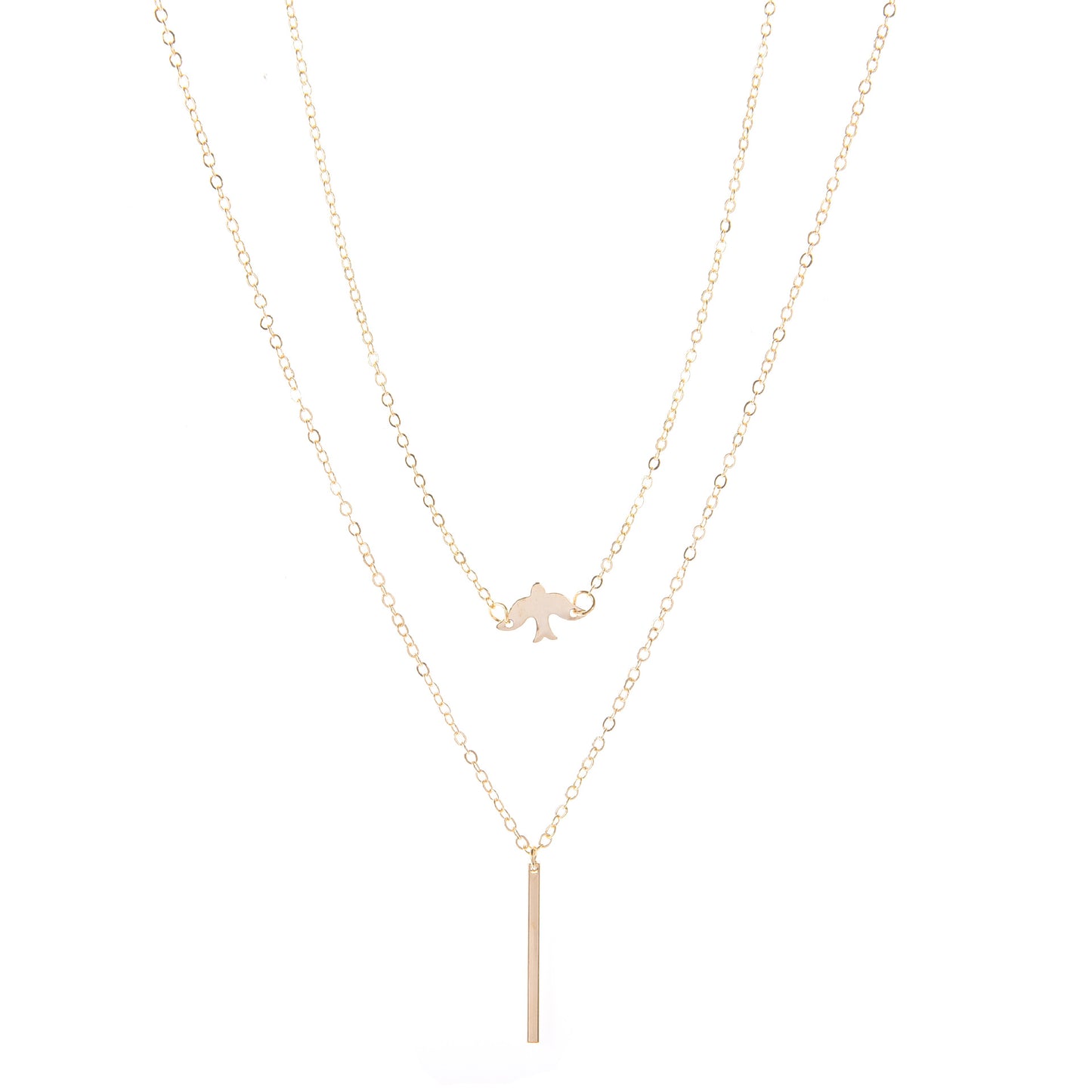 Clavicle sweater necklace