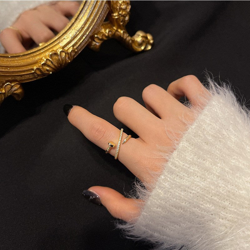 High Quality Cross Nail Ring Vintage