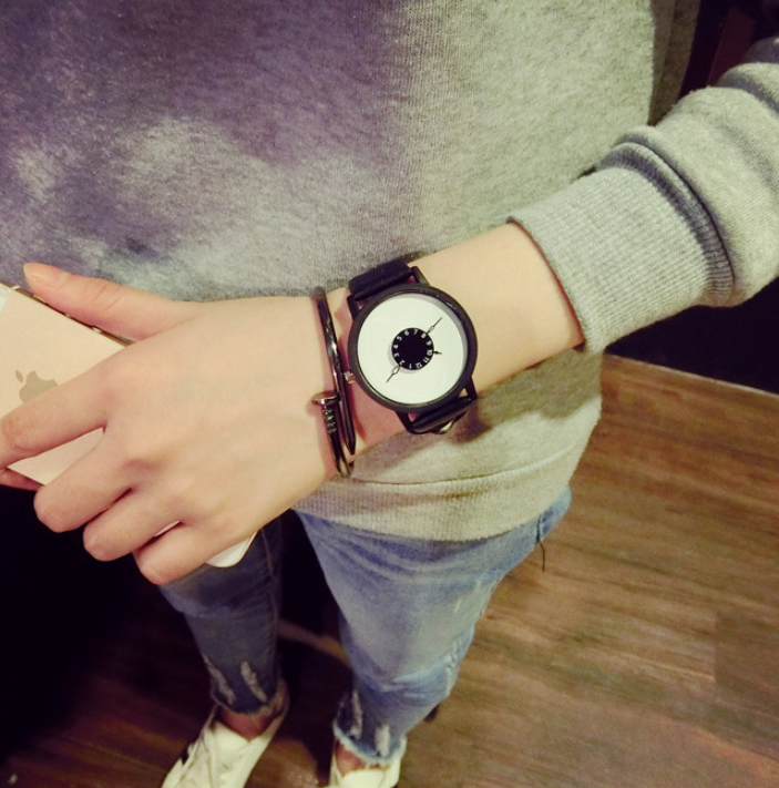 creative lovers black and white watch