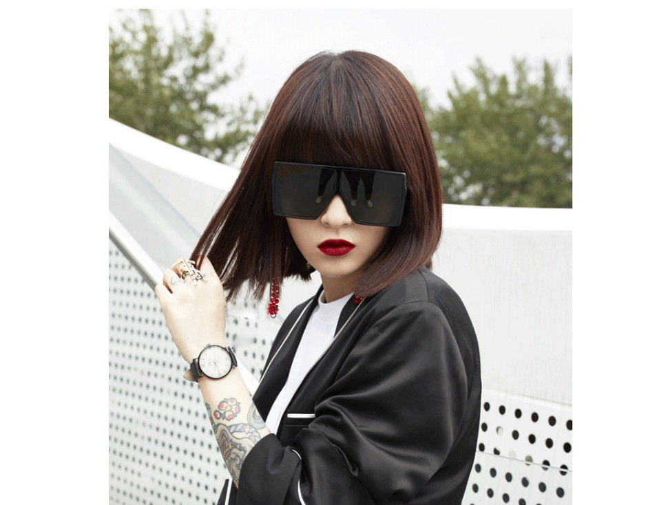 European and American Fashion Big Box Sunglasses