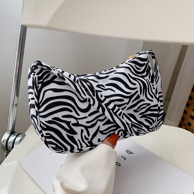 Printed Pattern Underarm Single Shoulder Handbag