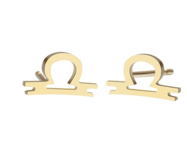 women's lovely earrings elegant star zodiac sign Fish Charm stainless steel large jewelry simple Earring Gift