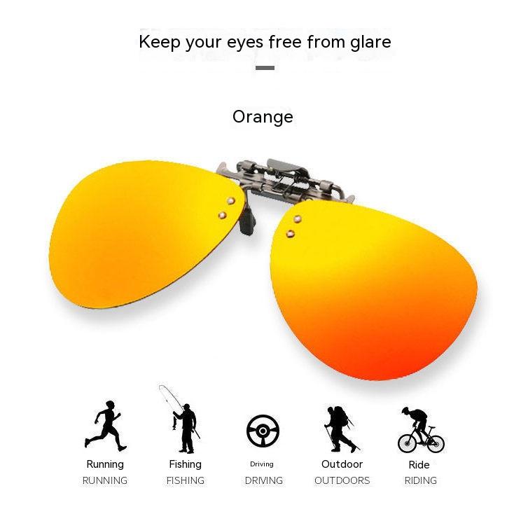 Men's Fashion Clip-on Type UV Protection Sunglasses