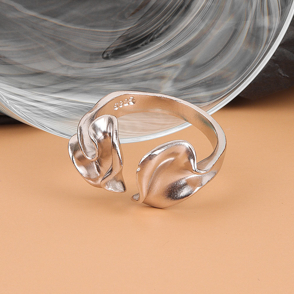 Personalized Irregular Concave-convex Matte Ring