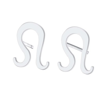 women's lovely earrings elegant star zodiac sign Fish Charm stainless steel large jewelry simple Earring Gift