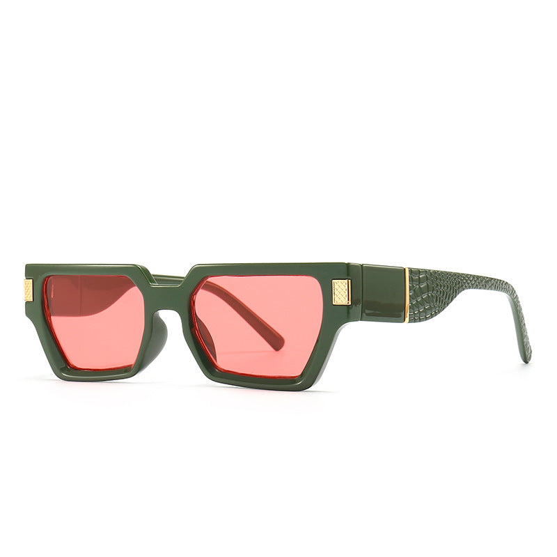 Fashion Catwalk Square Frame Butterfly Sunglasses For Men