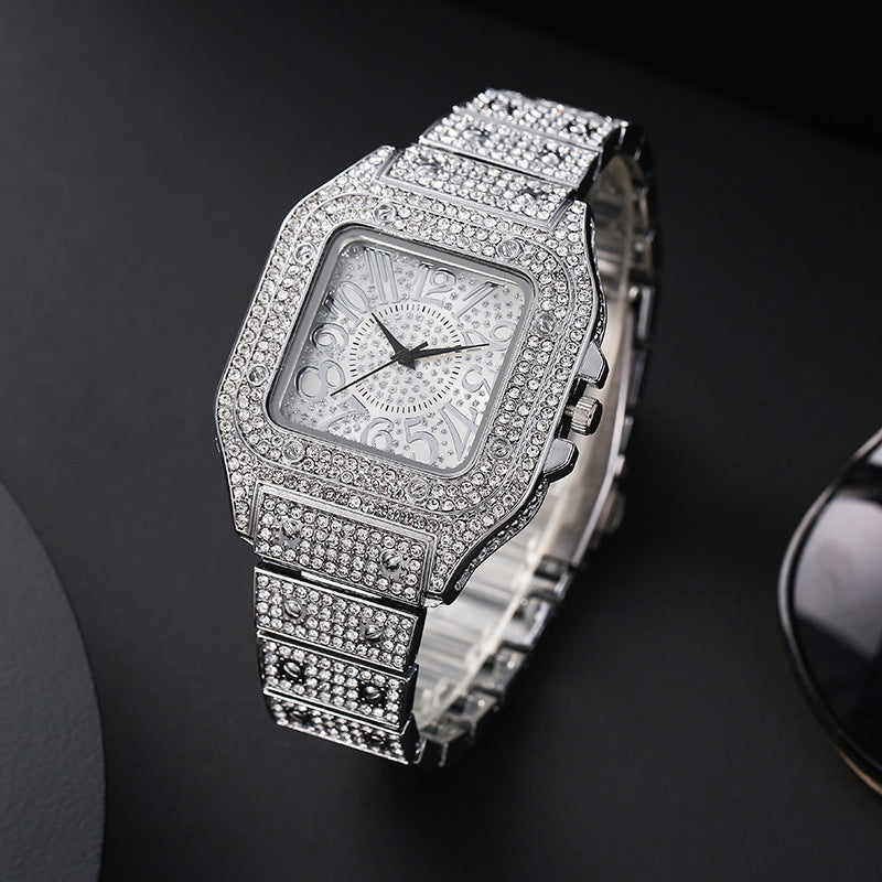 Full Diamond Digital Scale Watch