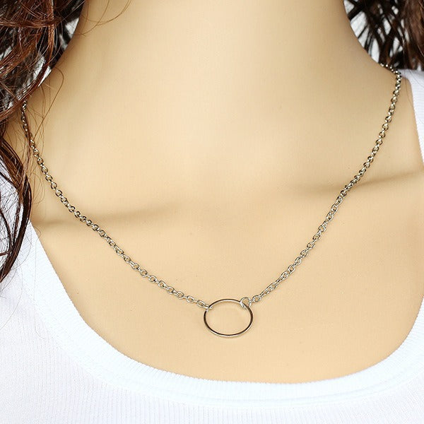 Trend Elegant Jewelry Crystal Love Letter Pendant Necklace Golden Color