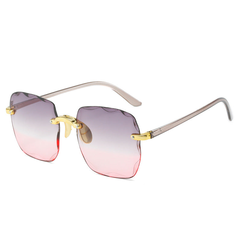 Women's Frameless Cut Edge UV Protection Sunglasses