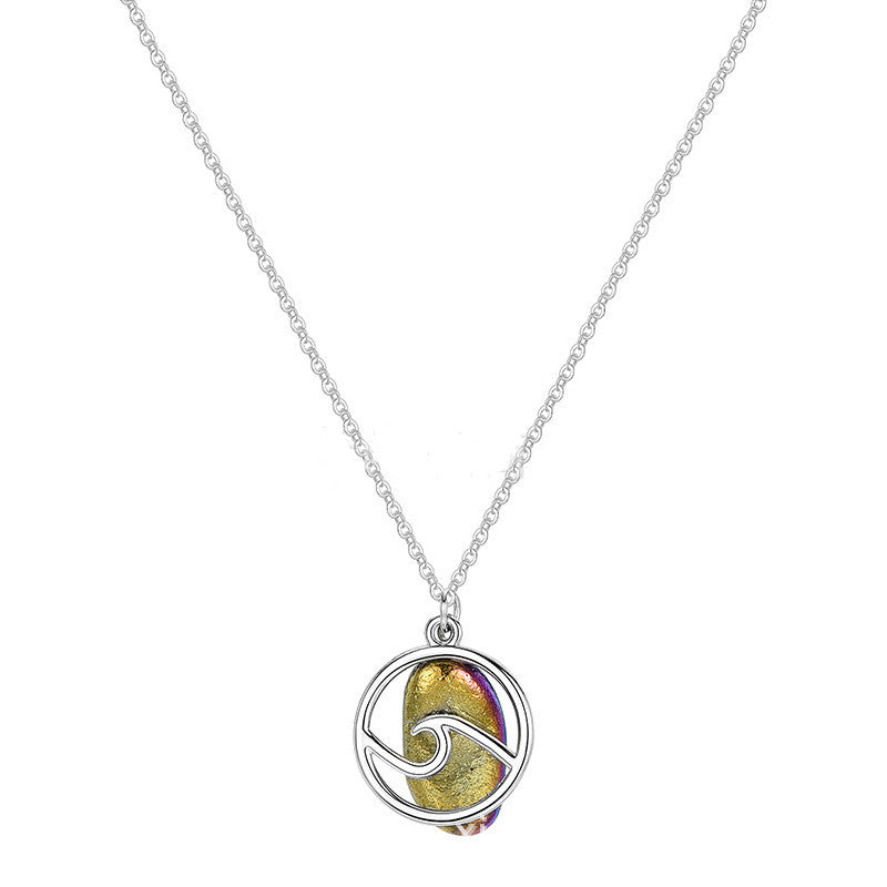 Alloy Wave Necklace Men And Women Same Style