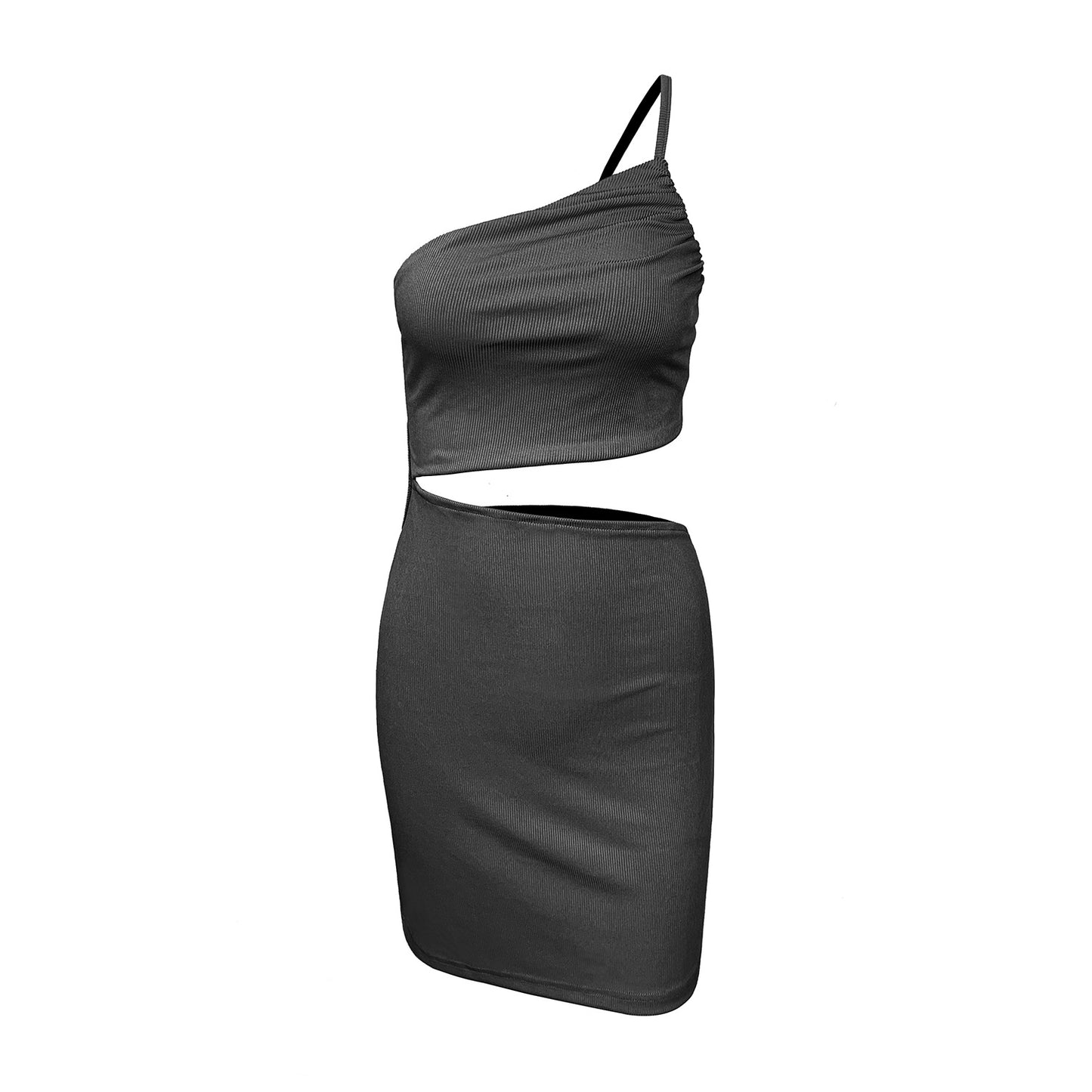 shoulder Drawstring Dress