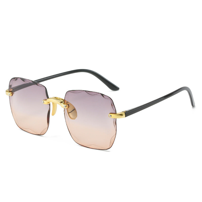 Women's Frameless Cut Edge UV Protection Sunglasses