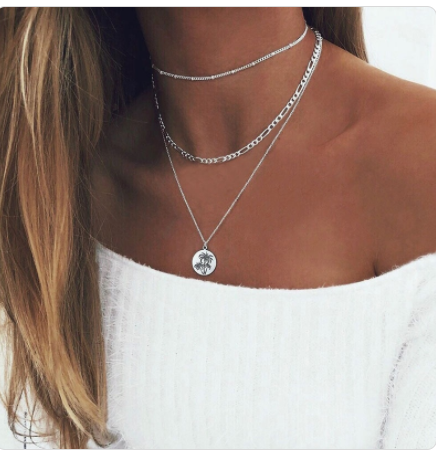 Temperament Fairy Gem Droplet Necklace Fold Lock