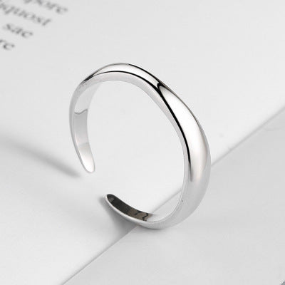 Concave-convex Geometric Hollow Index Finger Ring Jewelry