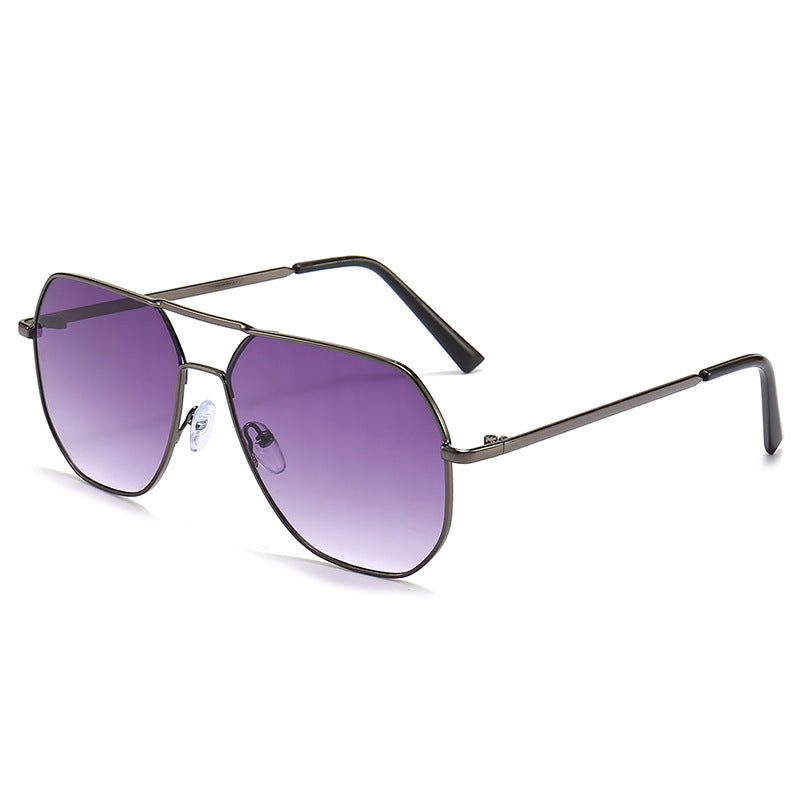 Fashion Personality Double Beam Sunglasses Men's Retro