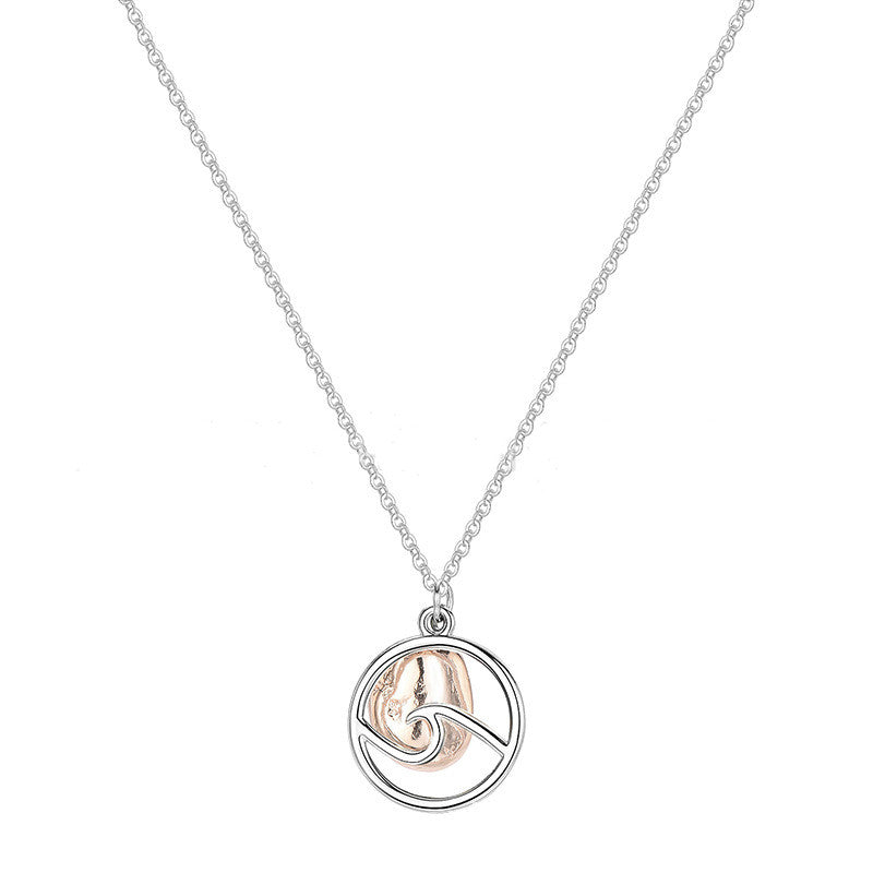Alloy Wave Necklace Men And Women Same Style