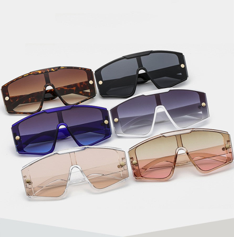Men's Large Frame One-piece Sunglasses