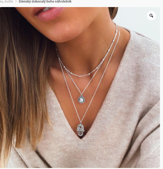 Temperament Fairy Gem Droplet Necklace Fold Lock