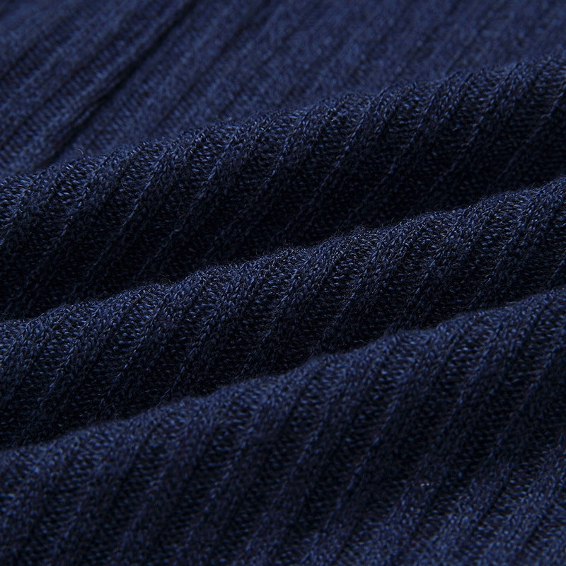 Women's Off-the-shoulder Slim-fit Sexy Sunken Striped Dress