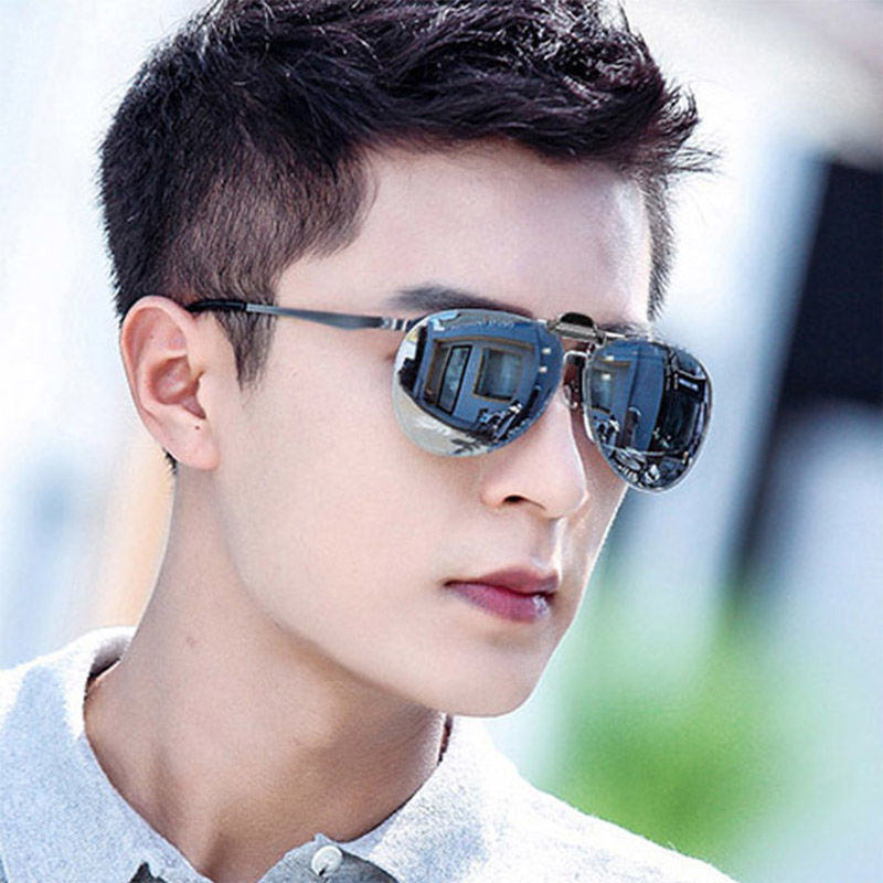 Men's Fashion Clip-on Type UV Protection Sunglasses