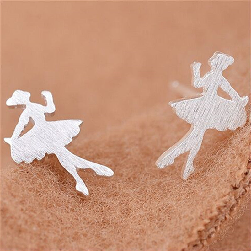 Creative Ballet Dancer Stud Earring Accessories