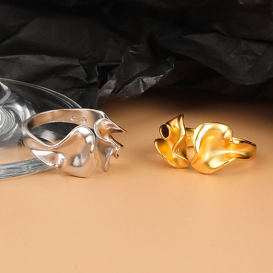 Personalized Irregular Concave-convex Matte Ring